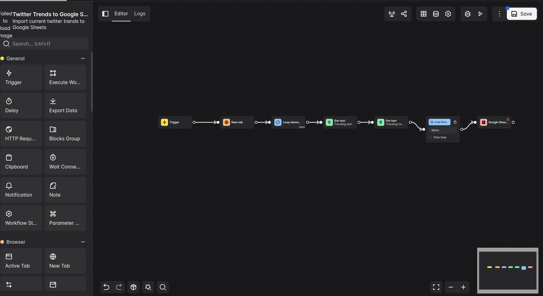 Web Automation Workflow